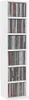 vidaXL CD-Schrank Weiß 21x20x88 cm Holzwerkstoff Produktbild-Vorschau 2