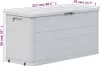 vidaXL Contenitore da giardino 280 L Grigio chiaro Anteprima dell’immagine prodotto 21