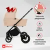 BabyLux® Passeggino Multifunzionale 3in1 ROSSO, Beige, Anteprima dell’immagine prodotto 2