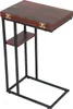 Table d'appoint pliable en forme de C, aspect bois, cadre Voir les images du produit 9