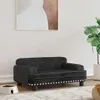 Letto per cani in velluto nero 70x45x30 cm Anteprima dell’immagine prodotto 2