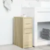 vidaXL Badschrank Schmal mit Rollen Sonoma-Eiche Produktbild-Vorschau 3