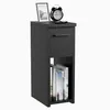 2er Set Nachttische - 20x30x55 cm - Schwarz Loft - schmal - Produktbild-Vorschau 2