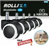ROLLIX Bürostuhlrollen Hartbodenrollen Stuhlrollen, Produktbild-Vorschau 2