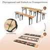 Ensemble de table et bancs pliants pour brasserie en plein Voir les images du produit 5