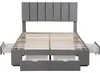 Boxspringbed 140 x 200 cm met 4 lades, verstelbaar Productafbeelding-voorbeeld 14