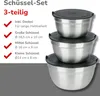 alpina Rührschüssel Set Edelstahl - Edelstahlschüssel mit Produktbild-Vorschau 2