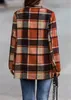 ASKSA Damen Hemdjacke Kariert Flanell Warme Bluse mit Produktbild-Vorschau 2