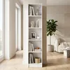 Libreria stretta bianca | Scaffale alto e portadocumenti 40 Anteprima dell’immagine prodotto 5