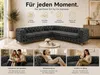Ecksofa Moet L-Form dunkelgrau 323x323 cm groß – Produktbild-Vorschau 5