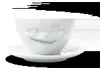 FIFTYEIGHT tasse avec soucoupe Zwinkernd weiß Hartporzellan Voir les images du produit 10