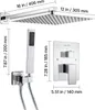 Diagram showing the dimensions of a shower system. Anteprima dell’immagine prodotto