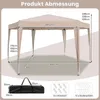 Hexagonaler Pavillon, 400 x 348 cm Pop-up Faltpavillon mit Produktbild-Vorschau 8