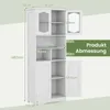 Koupelnová skříňka COSTWAY, volně stojící vysoká skříňka se Náhled obrázku produktu 3