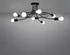 Lampa sufitowa LEVAR czarna 8xE27x15W metal wym:28x58x58cm Podgląd zdjęcia produktu 10