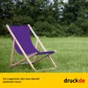 Sdraio - monocolore - viola - pieghevole - in legno di Anteprima dell’immagine prodotto 4