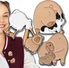 Anstecknadel-Set mit 3 Metallnadeln, Capybara-Dekoration Produktbild-Vorschau 1