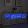 vidaXL Sideboard mit LED-Leuchten Betongrau 163x37x67 cm Produktbild-Vorschau 4
