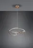 Große LED Pendelleuchte CHARIVARI Messing matt, Ø 62cm Produktbild-Vorschau 9