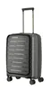 A gray Travelite trolley suitcase with its handle extended, shown against a white background. Produktbild-Vorschau