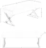 A diagram showing the dimensions of a bench. Náhled obrázku produktu
