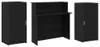 vidaXL Ontvangstbalie, zwart, eikenlook, 200x50x103,5 cm, Productafbeelding-voorbeeld 7