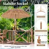 Parapluie de plage style hawaïen avec support pliable & Voir les images du produit 4