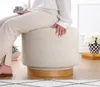 Hanah Home, Turneed - Cream, pouf, crème, 100 % COTON, 55 x Voir les images du produit 2
