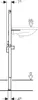 Geberit DuofixBasic Element für Waschtisch, 112 cm, Anteprima dell’immagine prodotto 3