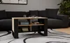 A modern living room scene with a couch and coffee table. Voir les images du produit