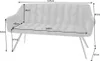 riess-ambiente Esszimmer Sitzbank PAPILLON 165cm grau Samt Produktbild-Vorschau 7