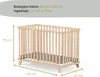 GEUTHER Kinderklappbett Mayla | 60 × 120 cm | Faltbares Produktbild-Vorschau 7