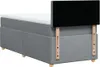 Boxspringbett mit Matratze Hellgrau 90x190 cm Stoff Produktbild-Vorschau 6
