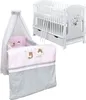 Baby-Delux Babybett Kinderbett Lia 120x60 Teddy Wippe Weiß Produktbild-Vorschau 1