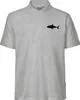 Huuraa Herren Polo Shirt Hai Silhouette S Sport Grey Bio Produktbild-Vorschau 1