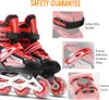 Einstellbare beleuchtende Inline-Skates mit leuchtenden Produktbild-Vorschau 2