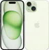 A front and back view of an Apple iPhone 15.