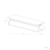 A technical drawing of a white LED wall light with dimensions indicated. Produktbild-Vorschau