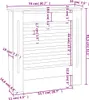 MDF Heizkörperverkleidung Weiß 78 cm Produktbild-Vorschau 9