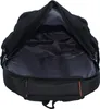 The inside of an open black backpack is shown against a white background. Produktbild-Vorschau