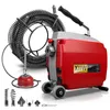 1250W Stark Rohrreinigungsspirale mit Rollen, 17.5m x Ø22mm Produktbild-Vorschau 1