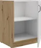 Unterschrank 60 cm Stilo Weiss + Eiche Artisan Küchenzeile Produktbild-Vorschau 2