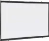 A white projection screen with a black border and hanging loops. Anteprima dell’immagine prodotto