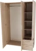 An open wardrobe with shelves and drawers. Náhľad obrázku produktu