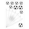 itenga DEKO-SET für SCHULTÜTE FUSSBALL schwarz weiss Produktbild-Vorschau 7
