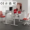 Two standing desks with monitors and laptops in an office setting. Podgląd zdjęcia produktu