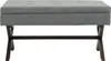 Sitzbank HLO-CP7 Stoff antik  grau Produktbild-Vorschau 2