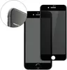 Two black smartphone screen protectors are displayed on a white background, with a close-up inset showing the corner of a smartphone with a signal indicator. Produktbild-Vorschau