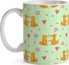 Mr. & Mrs. Panda Kaffeebecher Füchse Liebe - Grün - Produktbild-Vorschau 4