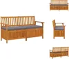 vidaXL Truhenbank mit Kissen 148 cm Massivholz Akazie -  Produktbild-Vorschau 1
